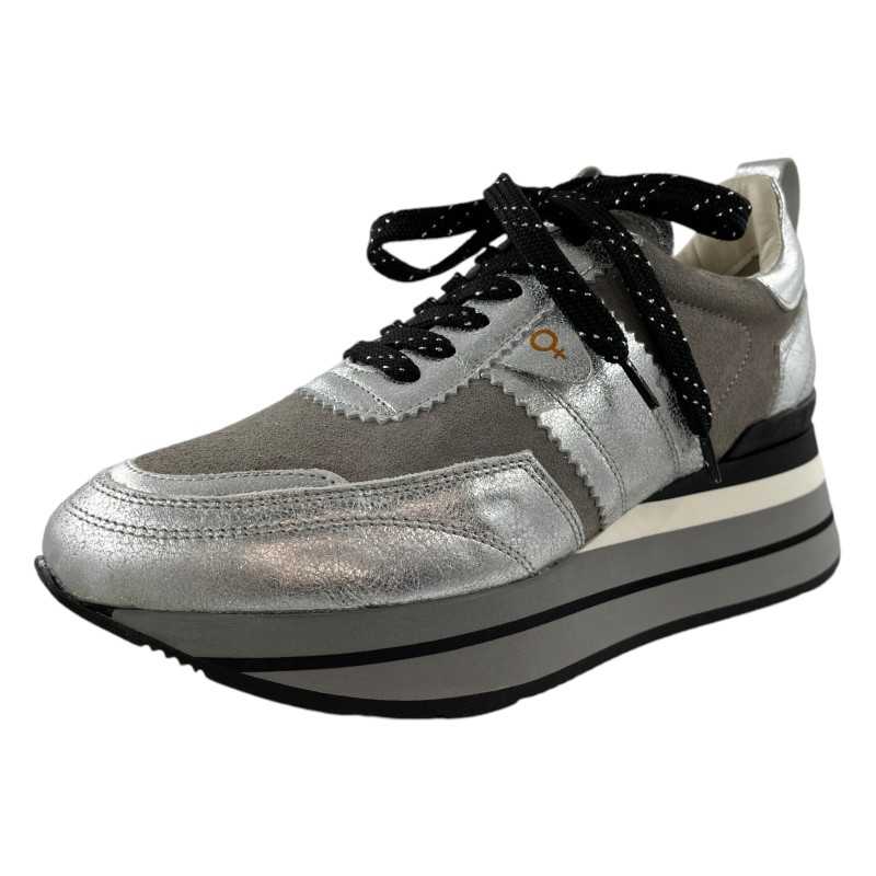 Chaussures Rosemétal Basket Rosemetal BASKET CUIR ARGENTE TYPE