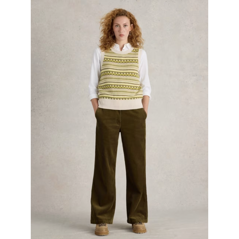 Pull sans manche Fairisle