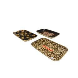 Vide poche coeur leopard