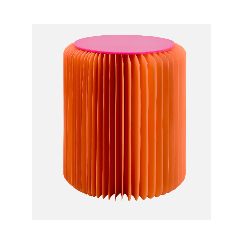 Tabouret/table d'appoint en papier